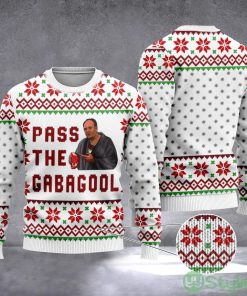 Pass The Gabagool 3D Ugly Christmas Sweater Funny Tony Soprano Meme Dinner Gangster Sweater Product Photo 1