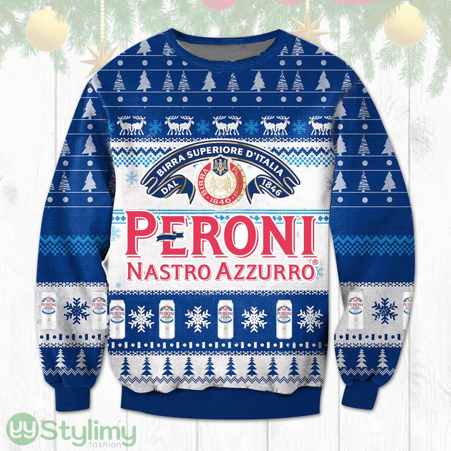 Peroni 3D Ugly Christmas Sweater Christmas Gift 3 Peroni 3D Ugly Christmas Sweater Christmas Gift Product Photo 1