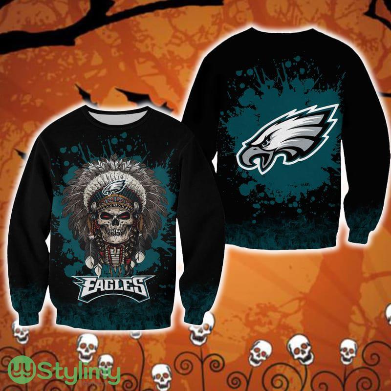 Philadelphia Eagles Skull Casual Halloween Ugly Sweater For Men And Women Gift Christmas 3 Philadelphia Eagles Skull Casual Halloween Ugly Sweater For Men And Women Gift Christmas - Philadelphia Eagles Skull Casual Halloween Ugly Sweater For Men And Women Gift Christmas