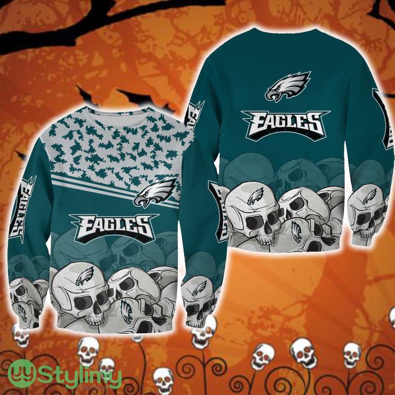 Philadelphia Eagles Skull Cosy Halloween Ugly Sweater For Men And Women Gift Christmas 3 Philadelphia Eagles Skull Cosy Halloween Ugly Sweater For Men And Women Gift Christmas - Philadelphia Eagles Skull Cosy Halloween Ugly Sweater For Men And Women Gift Christmas