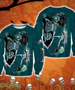 Philadelphia Eagles Skull Halloween Traditional Halloween Ugly Sweater For Men And Women Gift Christmas - Philadelphia Eagles Skull Halloween Traditional Halloween Ugly Sweater For Men And Women Gift Christmas