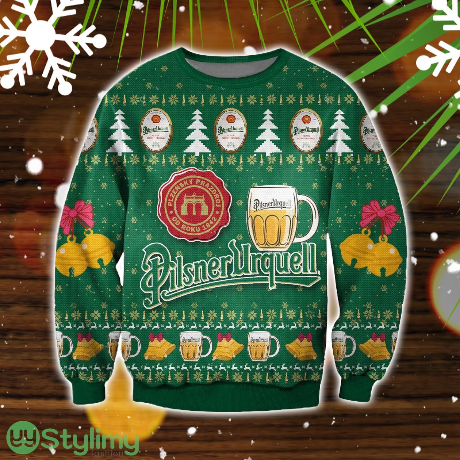 Pilsner Urquell 3D Ugly Christmas Sweater Christmas Gift 3 Pilsner Urquell 3D Ugly Christmas Sweater Christmas Gift Product Photo 1