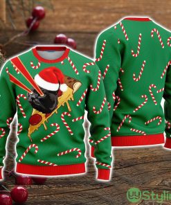Pizza Cat With Laser Eyes Christmas Special Holiday Ugly Christmas Sweater Christmas Holiday Gift For Men And Women Product Photo 1