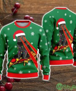 Pizza Cat With Laser Eyes Ugly Christmas Sweater Christmas Holiday Gift For Men And Women Product Photo 1