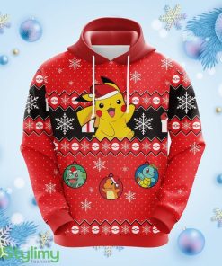 Pokemon Pikachu 1 Christmas Cute Noel Mc Ugly Hoodie 3D All Over Print Gift For Christmas Product Photo 1