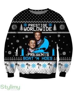 Prestige Worldwide presents Boats N Horse 3D Ugly Christmas Sweater Christmas Gift Product Photo 1