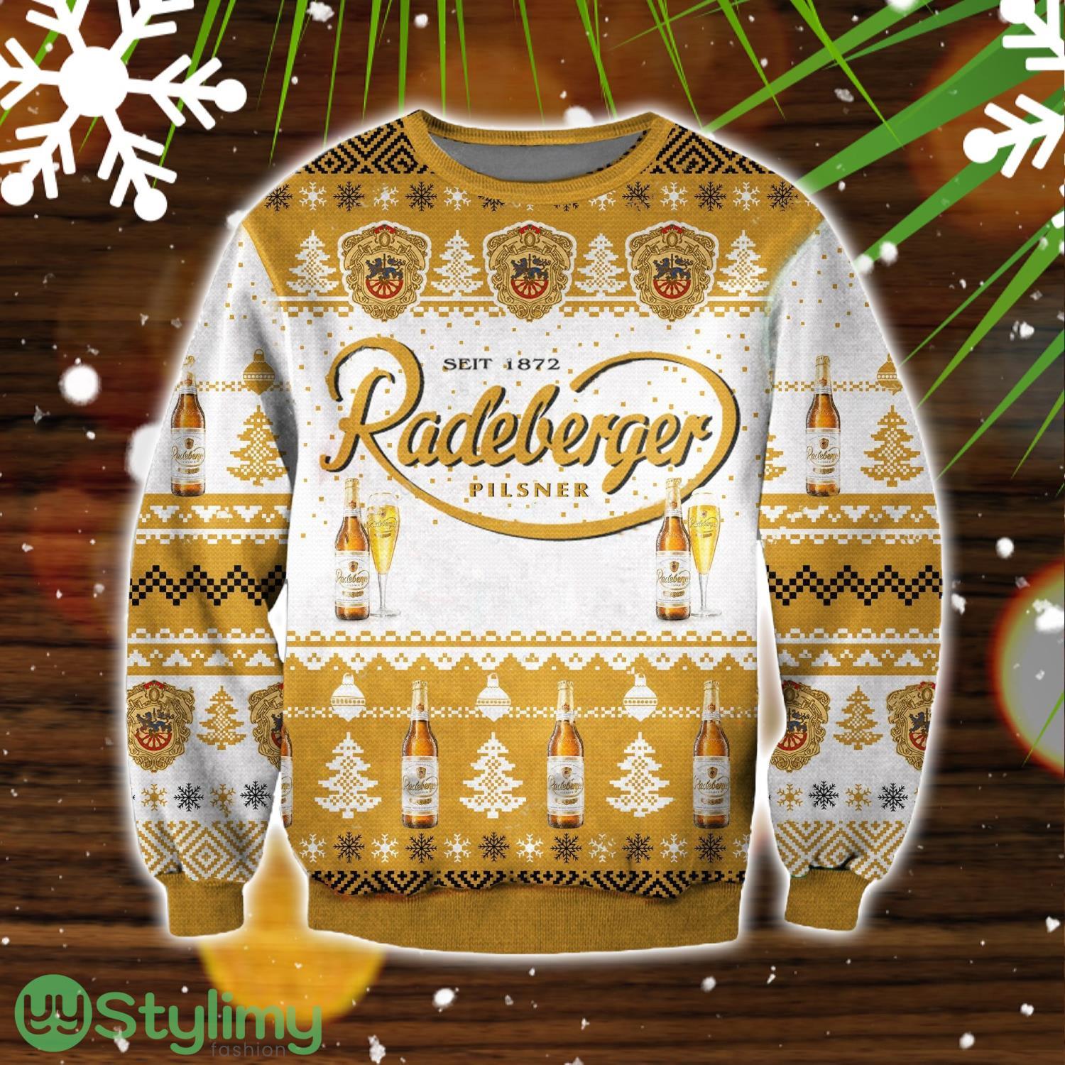 Radeberger 3D Ugly Christmas Sweater Christmas Gift 3 Radeberger 3D Ugly Christmas Sweater Christmas Gift Product Photo 1