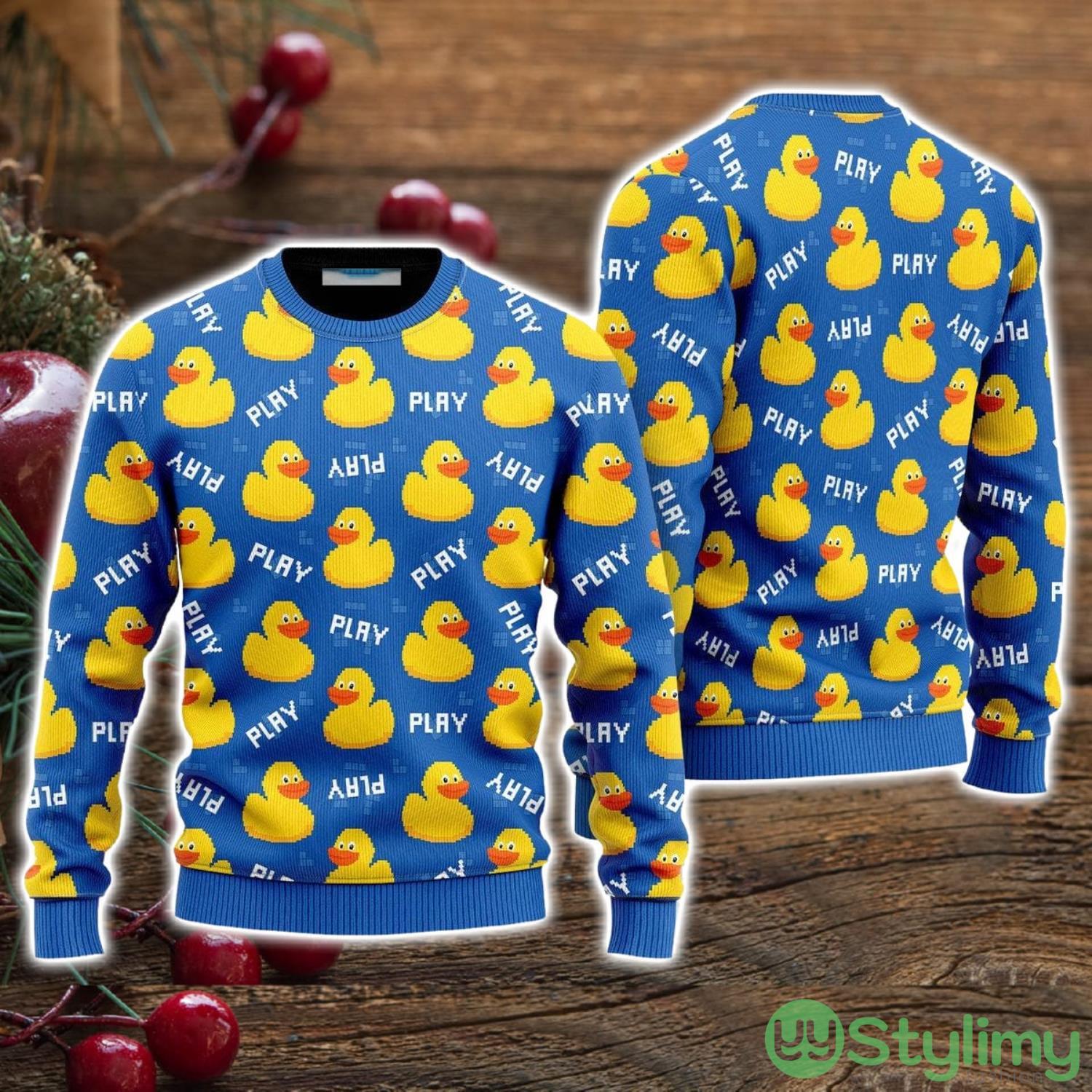 Rubber Duck Ugly Christmas Sweater Christmas Holiday Gift For Men And Women 3 Rubber Duck Ugly Christmas Sweater Christmas Holiday Gift For Men And Women Product Photo 1