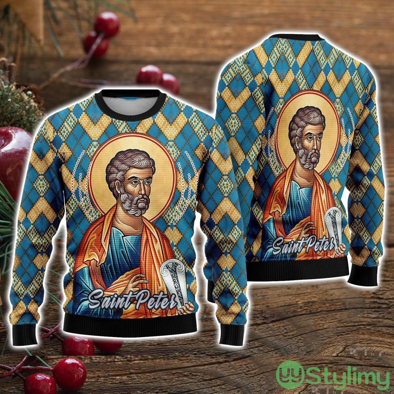 Saint Peter Ugly Christmas Sweater Christmas Holiday Gift For Men And Women 3 Saint Peter Ugly Christmas Sweater Christmas Holiday Gift For Men And Women Product Photo 1