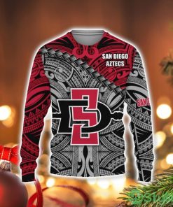 San Diego State Aztec Clothing ‘ ‘ Polynesian Tattoo Pround In My Hearth Champions Basketball 2023 3D Sweater Holiday Gift Christmas Gift Product Photo 1