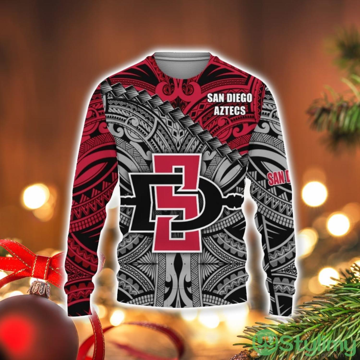 San Diego State Aztec Clothing ‘ ‘ Polynesian Tattoo Pround In My Hearth Champions Basketball 2023 3D Sweater Holiday Gift Christmas Gift 3 San Diego State Aztec Clothing ‘ ‘ Polynesian Tattoo Pround In My Hearth Champions Basketball 2023 3D Sweater Holiday Gift Christmas Gift Product Photo 1