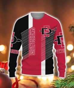 San Diego State Clothing ‘ ‘ Abstract Straight Line Champions Basketball 2023 3D Sweater Holiday Gift Christmas Gift Product Photo 1