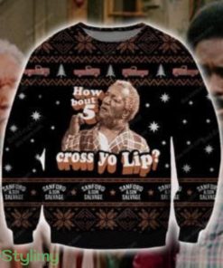 Sanford and Son, How 'Bout 5 Across Your Lip 3D Ugly Christmas Sweater Christmas Gift Product Photo 1