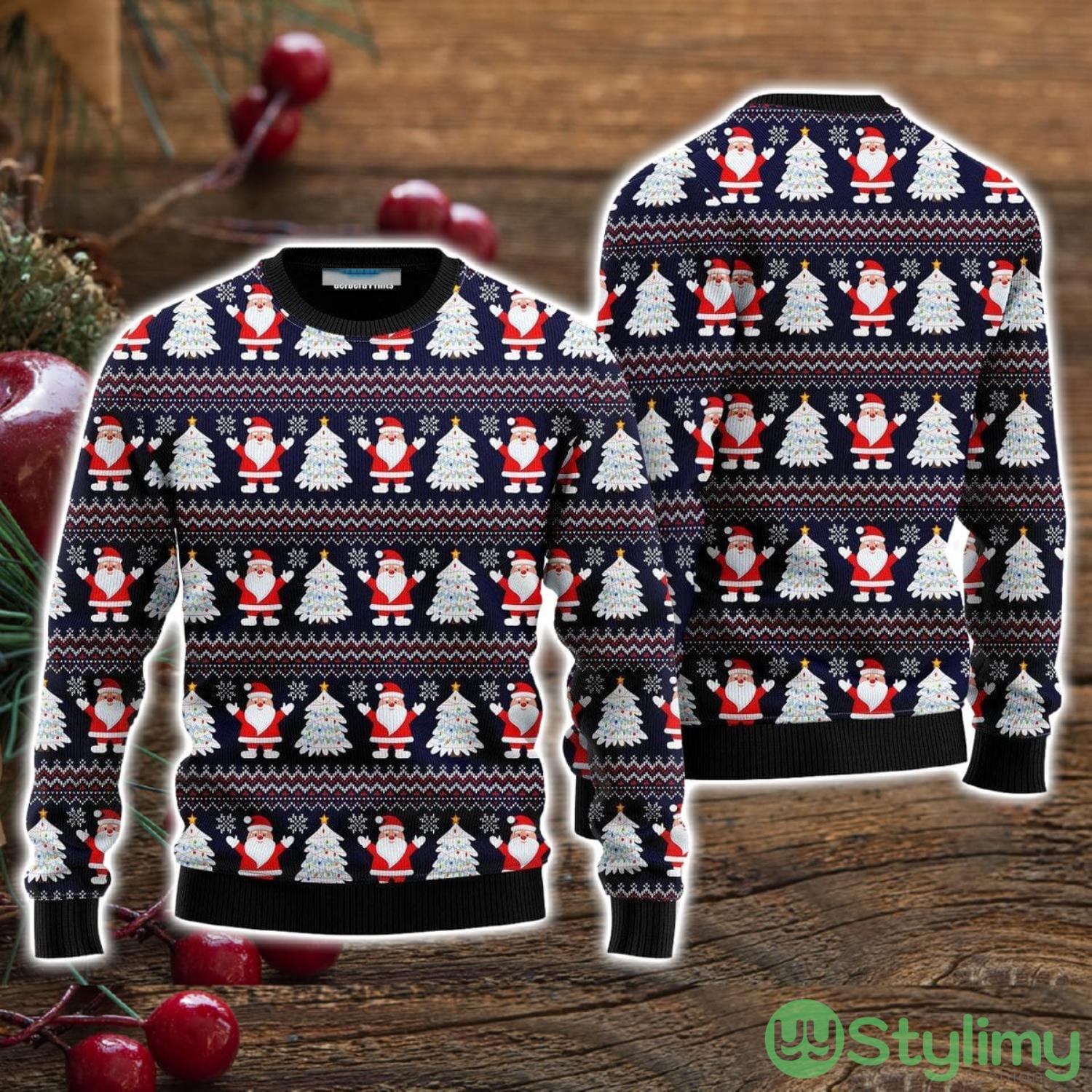 Santa Claus Under The Christmas Tree Ugly Christmas Sweater Christmas Holiday Gift For Men And Women 3 Santa Claus Under The Christmas Tree Ugly Christmas Sweater Christmas Holiday Gift For Men And Women Product Photo 1
