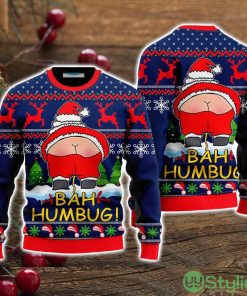 Santa Funny Bah Humbug Ugly Christmas Sweater Christmas Holiday Gift For Men And Women Product Photo 1