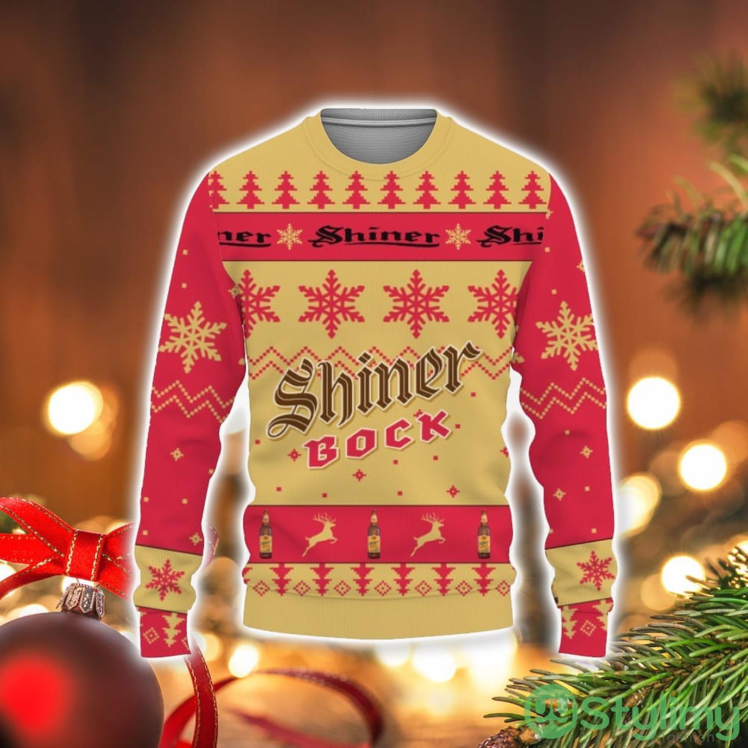 Shiner Bock Beers Merry Christmas Unisex Gift Fan 3D Sweater Holiday Gift Christmas Gift 3 Shiner Bock Beers Merry Christmas Unisex Gift Fan 3D Sweater Holiday Gift Christmas Gift Product Photo 1