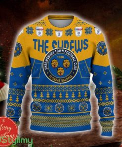 Shrewsbury Town Custom Name 3D Sweater Funny Gift For Men And Women Fans Christmas - Shrewsbury Town 3D Sweater Christmas Personalized_2