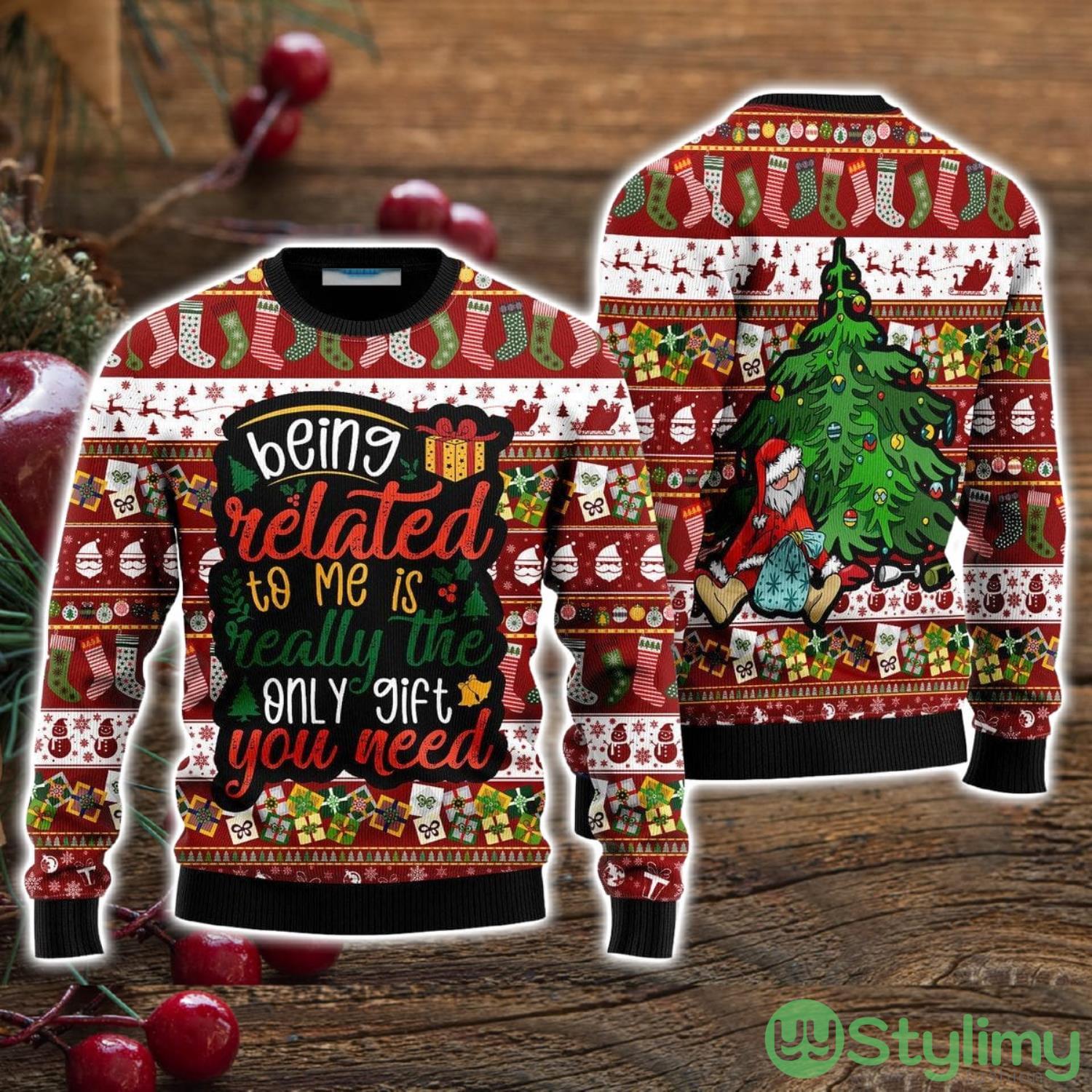 Style 1 The Only Gift You Need Ugly Christmas Sweater Christmas Holiday Gift For Men And Women 3 Style 1 The Only Gift You Need Ugly Christmas Sweater Christmas Holiday Gift For Men And Women Product Photo 1