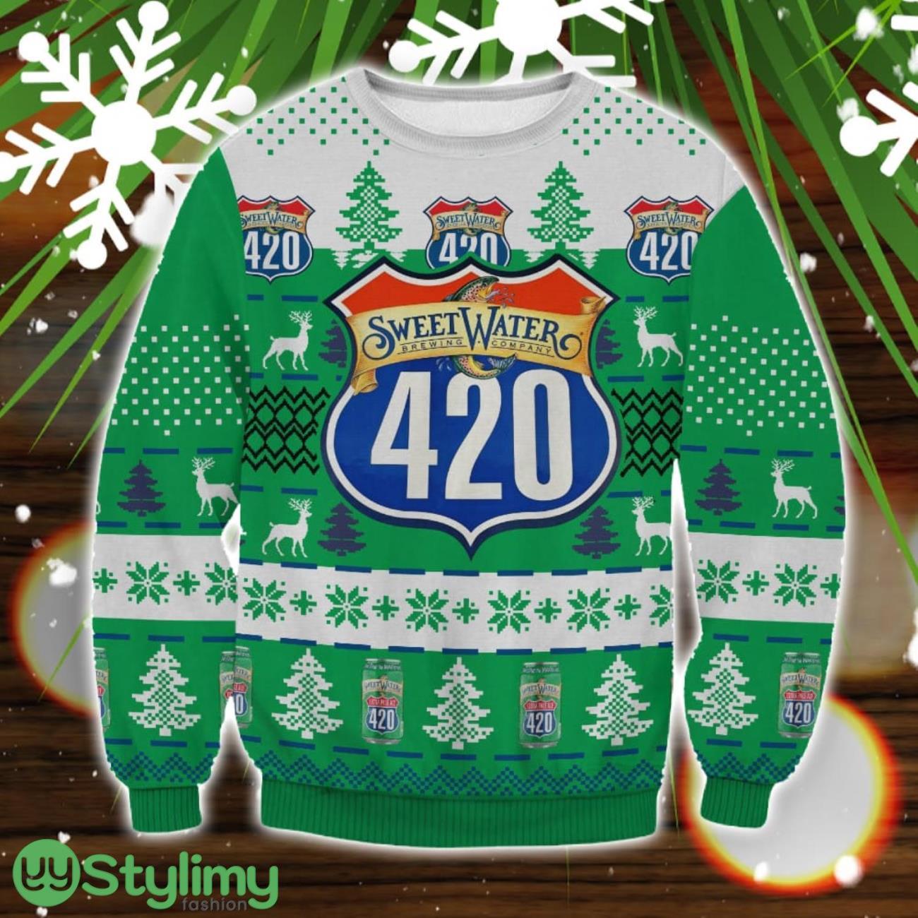 Sweetwater 420 3D Ugly Christmas Sweater Christmas Gift 3 Sweetwater 420 3D Ugly Christmas Sweater Christmas Gift Product Photo 1