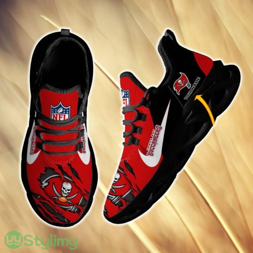 Tampa Bay Buccaneers Contemporary For Fans Custom Name Max Soul Sneakers New Gift Men And Women Clunky Shoes