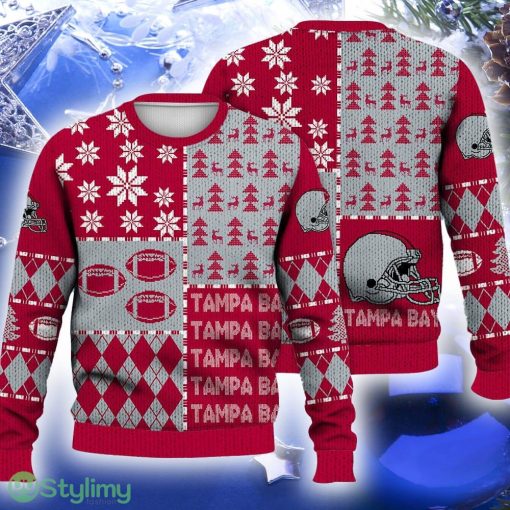 Tampa Bay Ugly Christmas Sweater Retro Football American Fans Gift For Men And Women