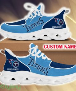 Tennessee Titans Comfort For Fans Custom Name Max Soul Sneakers New Gift Men And Women Clunky Shoes - Tennessee Titans Chunky Shoes