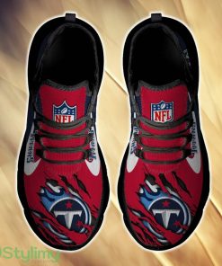 Tennessee Titans Streetwear For Fans Custom Name Max Soul Sneakers New Gift Men And Women Clunky Shoes - Tennessee Titans Chunky Shoes_3
