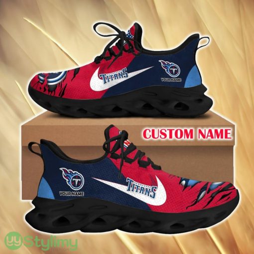 Tennessee Titans Streetwear For Fans Custom Name Max Soul Sneakers New Gift Men And Women Clunky Shoes
