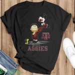 Texas A&m Aggies The Peanuts Sport Fans Christmas Shirt Gift For Christmas - Ladies T-Shirt