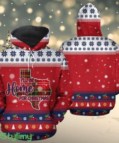 Texas Home For Christmas Hoodie 3D All Over Print Gift For Christmas Product Photo 1