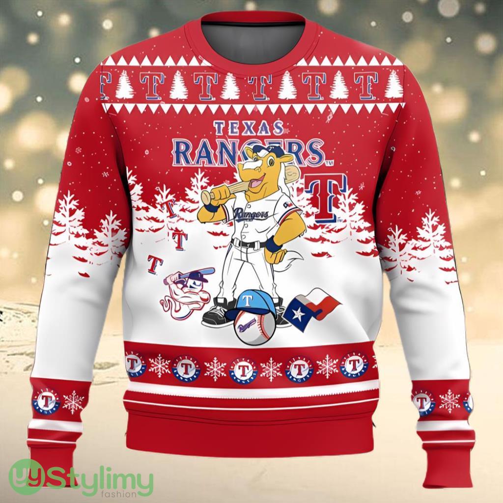 Texas Rangers Ugly Chibi Xmas Sweater 3 Texas Rangers Ugly Chibi Xmas Sweater Product Photo 1