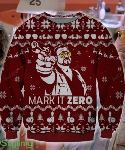 The Big Lebowski Mark It Zero 3D Ugly Christmas Sweater Christmas Gift Product Photo 1