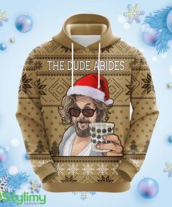 The Dude Abides Christmas Cute Noel Mc Ugly Hoodie 3D All Over Print Gift For Christmas Product Photo 1