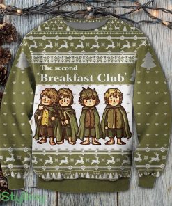 The Second Breakfast Club Hobbit LOTR 3D Ugly Christmas Sweater Christmas Gift Product Photo 1