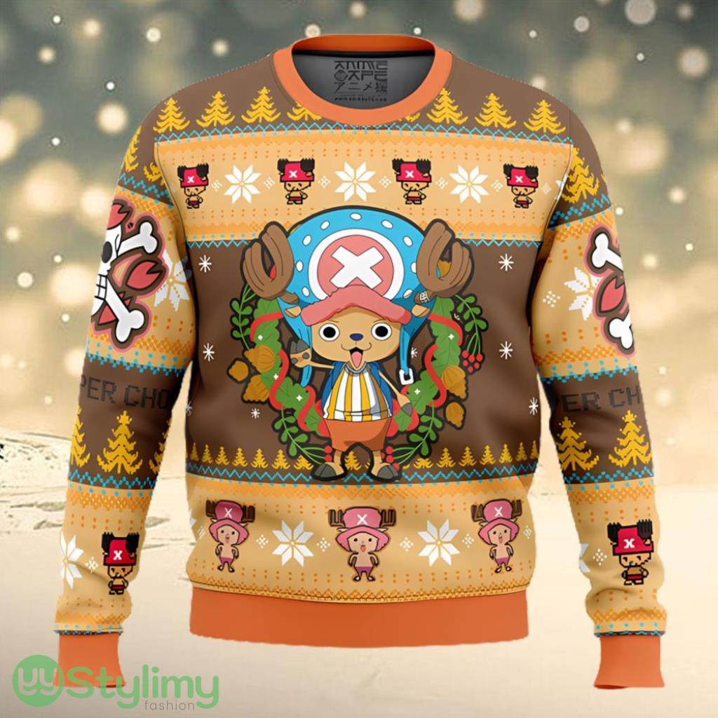 Tony Chopper One Piece Ugly Christmas Sweater 3 Tony Chopper One Piece Ugly Christmas Sweater Product Photo 1