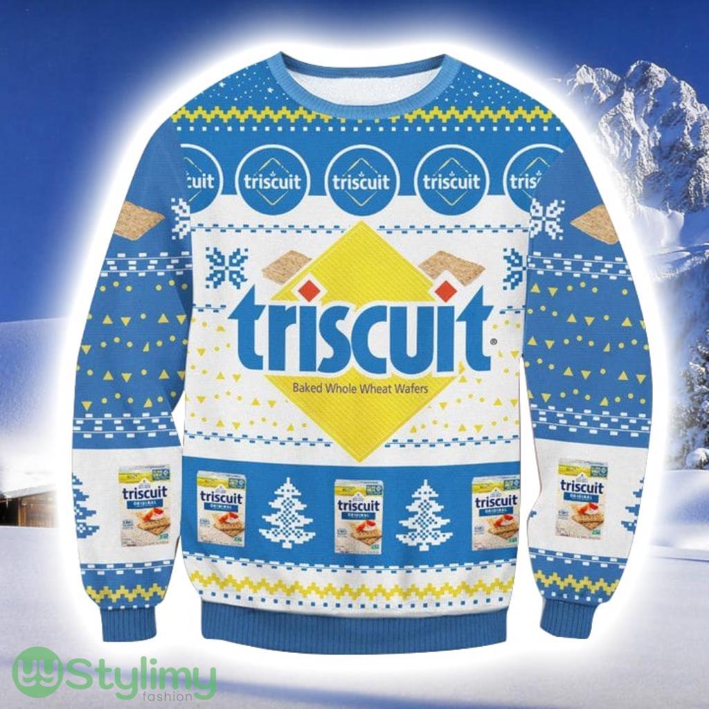Triscuit Snack Crackers Ugly Christmas Sweater 3 Triscuit Snack Crackers Ugly Christmas Sweater Product Photo 1