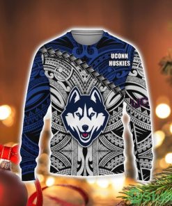 Uconn Huskies Clothing ‘ ‘ Polynesian Tattoo Pround In My Hearth Champions Basketball 2023 3D Sweater Holiday Gift Christmas Gift Product Photo 1