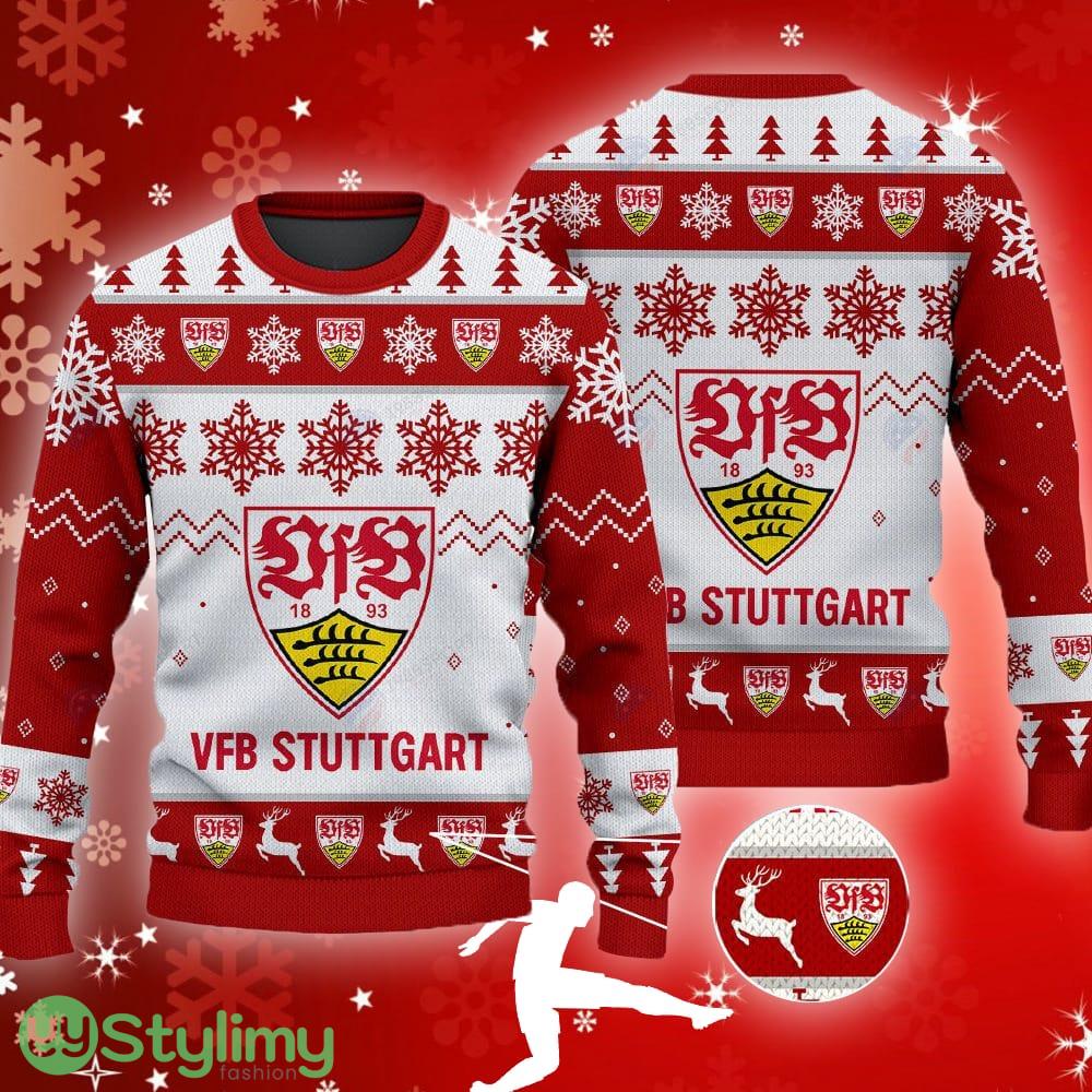 Vfb Stuttgart Big Logo Ugly Christmas Tree Red Sweater Gift For Fans 3 Vfb Stuttgart Big Logo Ugly Christmas Tree Red Sweater Gift For Fans - Vfb Stuttgart Big Logo Ugly Snowflakes Reindeer Red Sweater Gift For Fans
