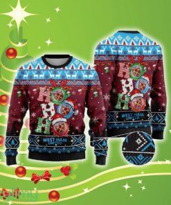 West Ham United Ho Ho Ho Christmas Warmth Thicken Sweater For Men And Women Gift Christmas - West Ham United Ho Ho Ho Christmas Warmth Thicken Sweater For Men And Women Gift Christmas