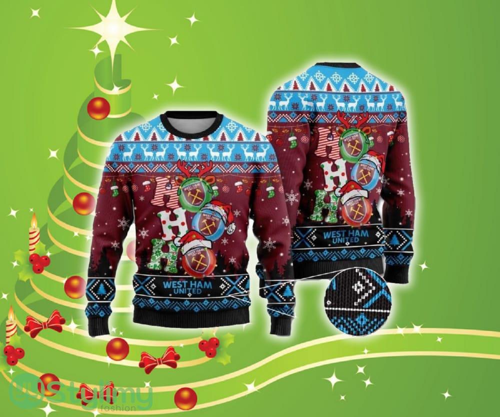 West Ham United Ho Ho Ho Christmas Warmth Thicken Sweater For Men And Women Gift Christmas 3 West Ham United Ho Ho Ho Christmas Warmth Thicken Sweater For Men And Women Gift Christmas - West Ham United Ho Ho Ho Christmas Warmth Thicken Sweater For Men And Women Gift Christmas