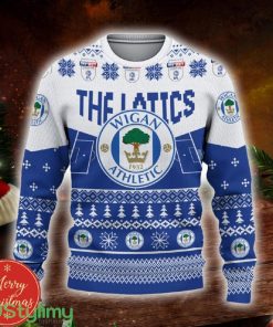 Wigan Athletic Custom Name 3D Sweater Funny Gift For Men And Women Fans Christmas - Wigan Athletic 3D Sweater Christmas Personalized_2