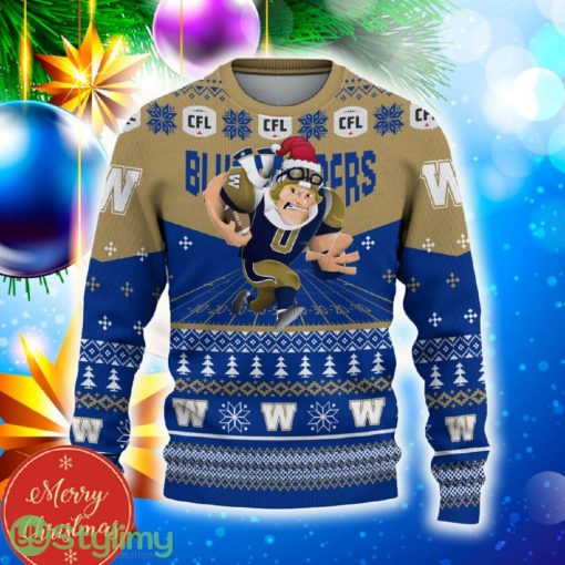 Winnipeg Blue Bombers Custom Name 3D Sweater Funny Gift For Men And Women Fans Christmas - Winnipeg Blue Bombers 3D Sweater Christmas Personalized_2
