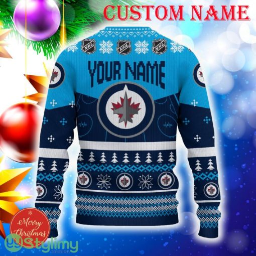 Winnipeg Jets Custom Name 3D Sweater Funny Gift For Men And Women Fans Christmas - Winnipeg Jets 3D Sweater Christmas Personalized_3