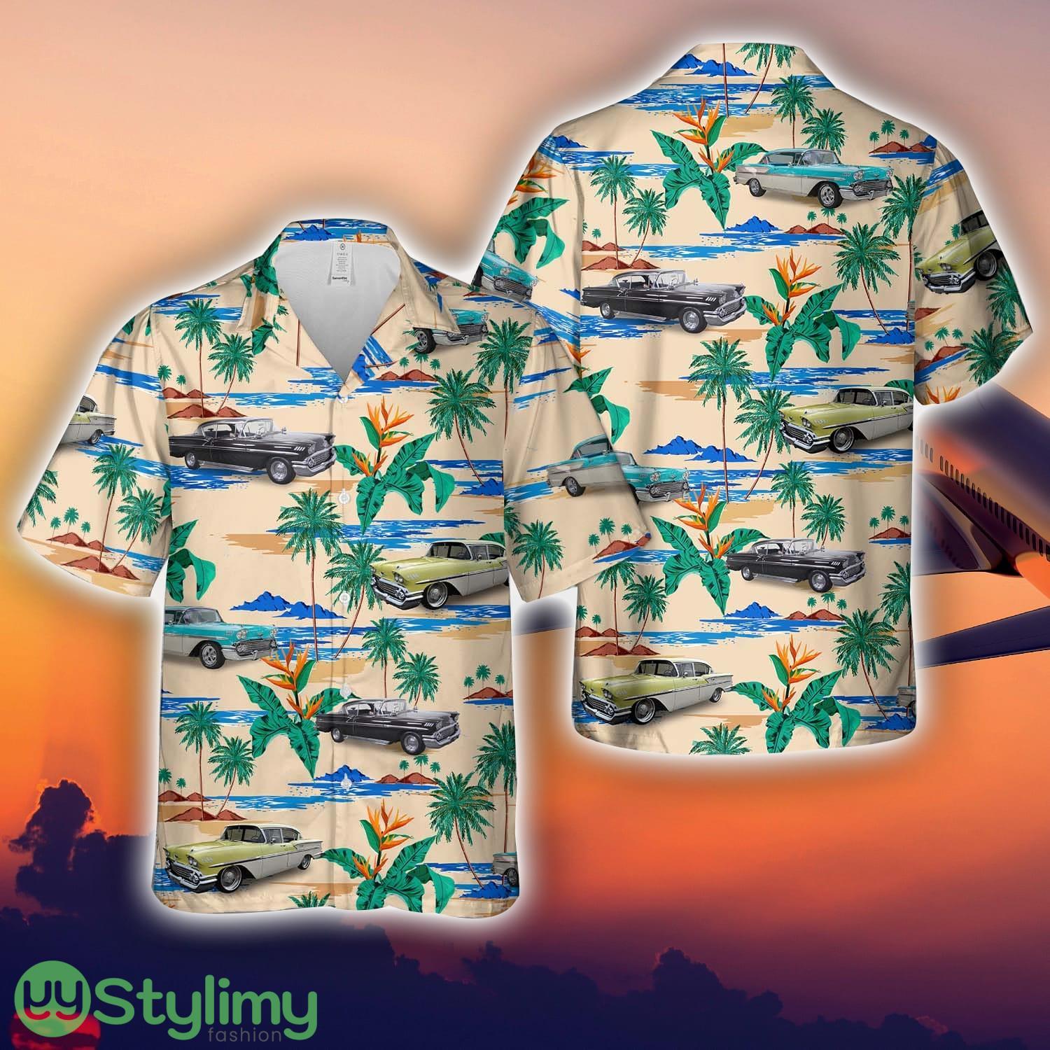 1958 Chevrolet Bel Air Aloha Short Sleeve 3D Printed Hawaiian Shirt For Men And Women 2 1958 Chevrolet Bel Air Aloha Short Sleeve 3D Printed Hawaiian Shirt For Men And Women Product Photo 1