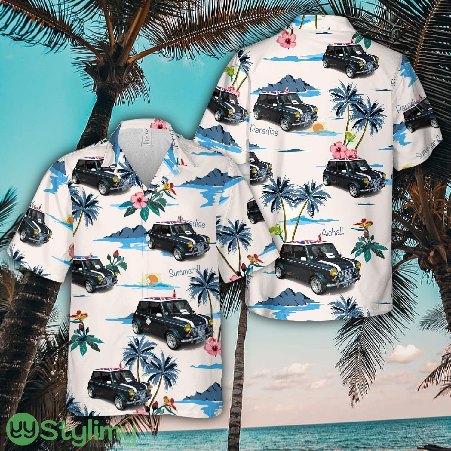 1964 Rover Mini Cooper Aloha Short Sleeve 3D Printed Hawaiian Shirt For Men And Women 2 1964 Rover Mini Cooper Aloha Short Sleeve 3D Printed Hawaiian Shirt For Men And Women Product Photo 1