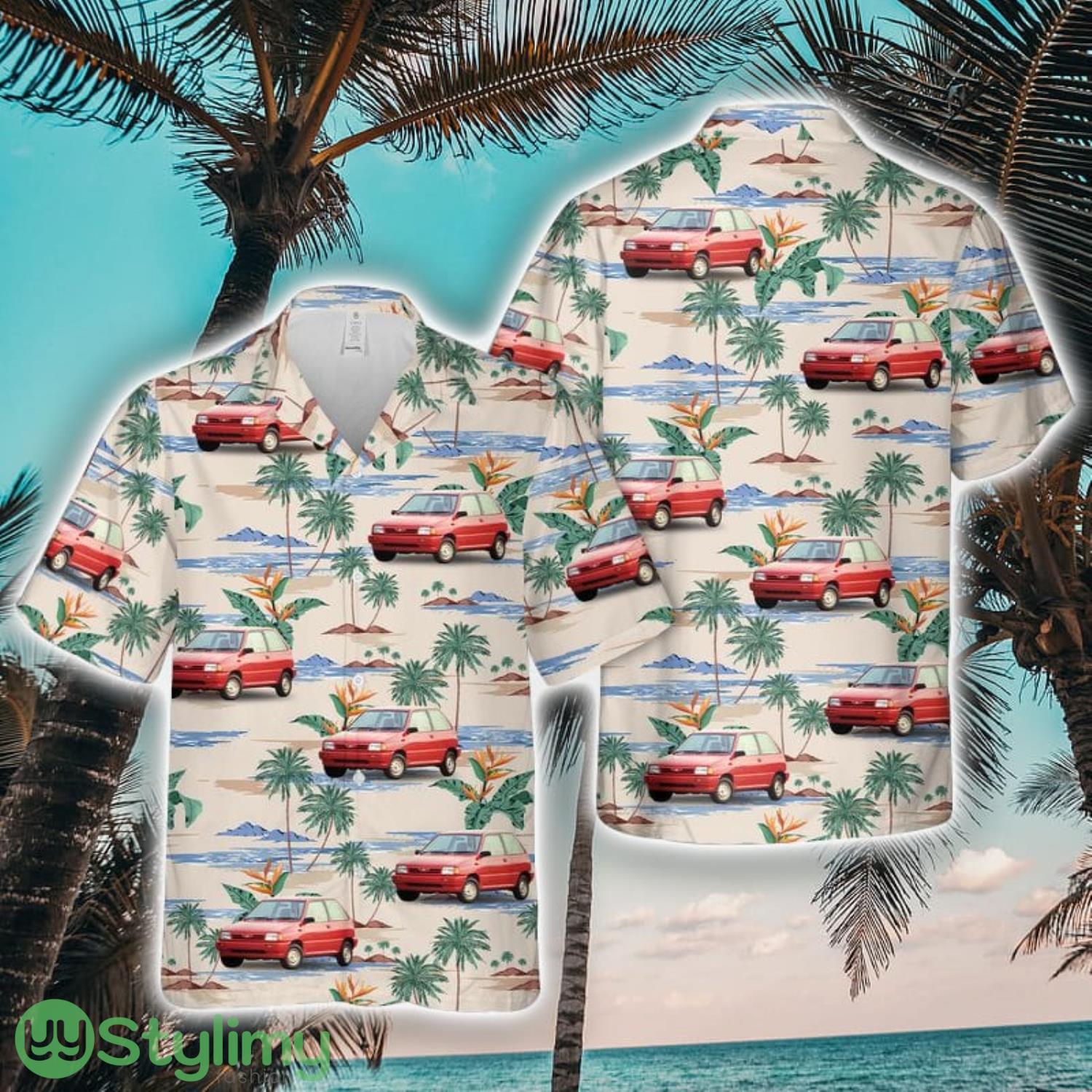 1993 Ford Festiva Aloha Short Sleeve 3D Printed Hawaiian Shirt For Men And Women 2 1993 Ford Festiva Aloha Short Sleeve 3D Printed Hawaiian Shirt For Men And Women Product Photo 1