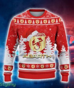 Abarth Ugly Christmas Sweater Tree Santa Hat Car For Fans Gift Familys Holidays - Abarth Ugly Christmas Sweater_2