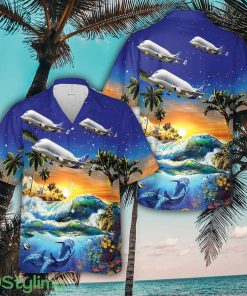 Airbus A300-600ST Beluga Aloha Short Sleeve 3D Printed Hawaiian Shirt For Men And Women Product Photo 1