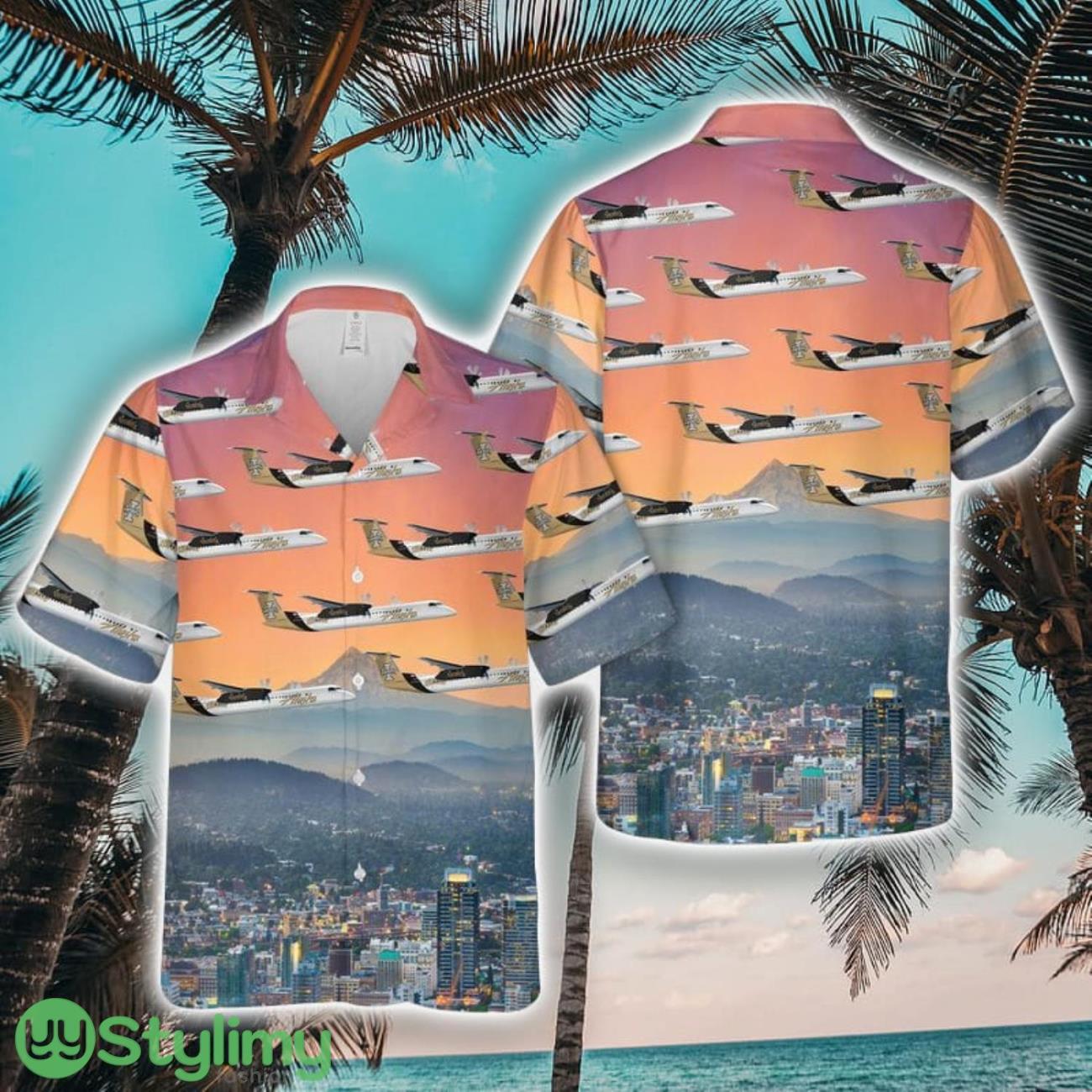Alaska Airlines Q400 UI Tropical 3D Hawaiian Shirt Summer Gift 2 Alaska Airlines Q400 UI Tropical 3D Hawaiian Shirt Summer Gift Product Photo 1