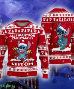 All I Want For Is Stitchmas Ugly Christmas Sweater Blue Dog Monster Gift For Men Women - All I Want For Is Stitchmas Ugly Christmas Sweater Blue Dog Monster Gift For Men Women